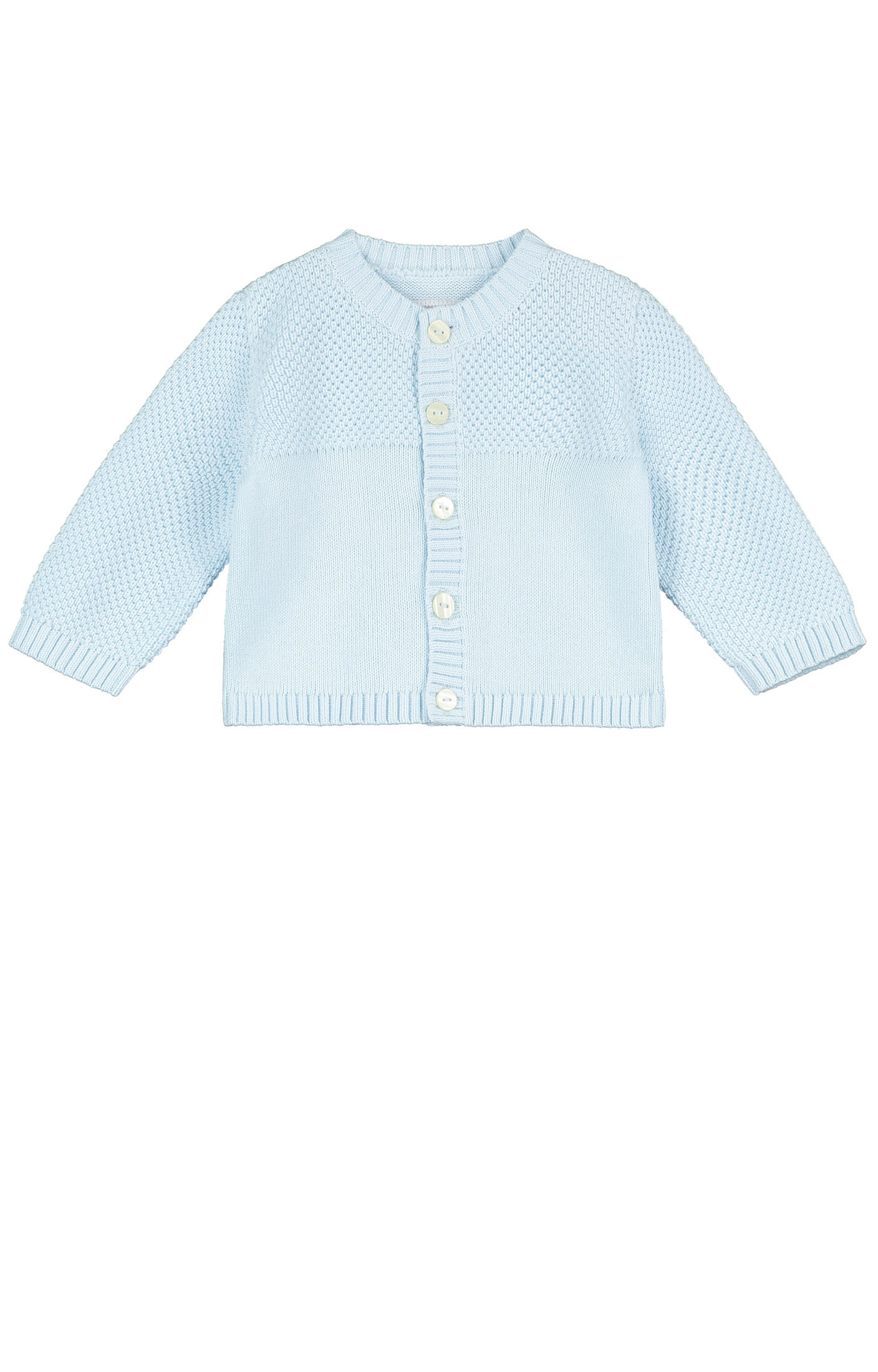 Image of Cypress Blue Knit Baby Cardigan