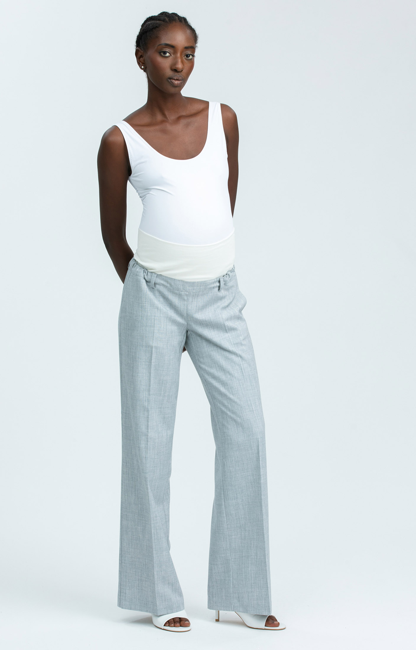 grey maternity dress pants Motherhood Maternity Dress Pants Color Gray Size medium