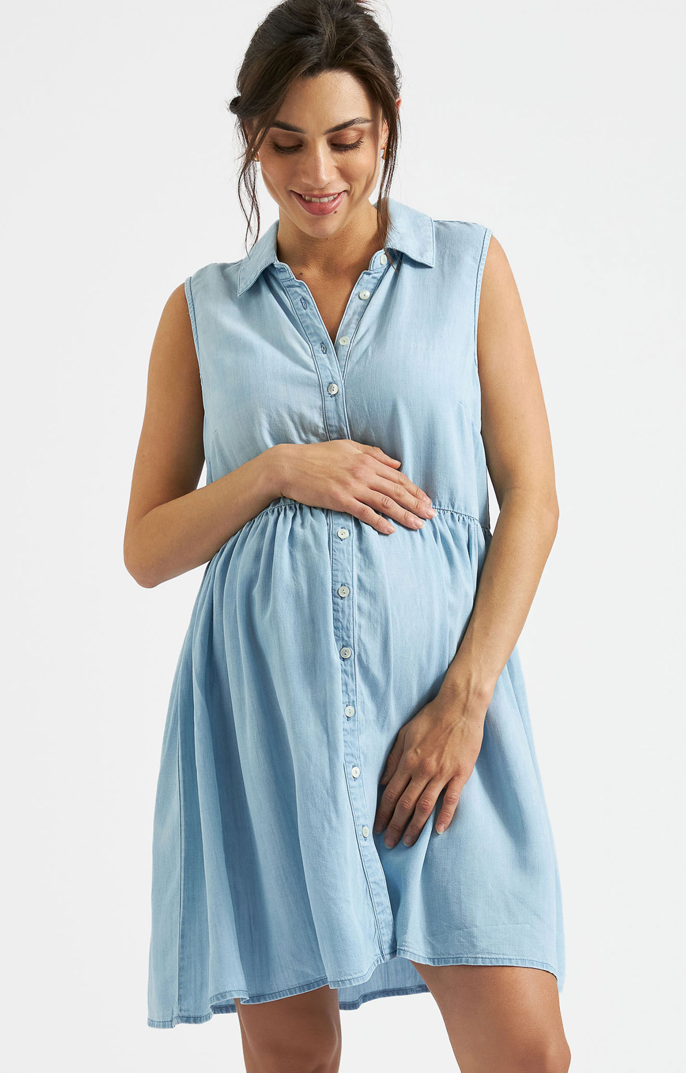 RIPE Bec Chambray Dress (Clean Blue) - Maternity Wedding Dresses, Evening  Wear and Party Clothes by Tiffany Rose NO