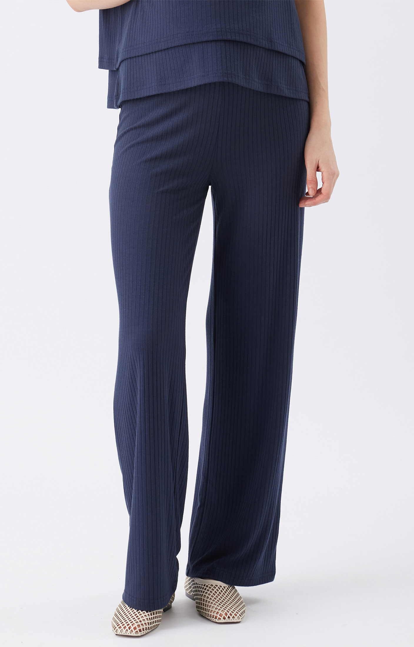 Ripe Cindy Rib Maternity Pant (Navy)