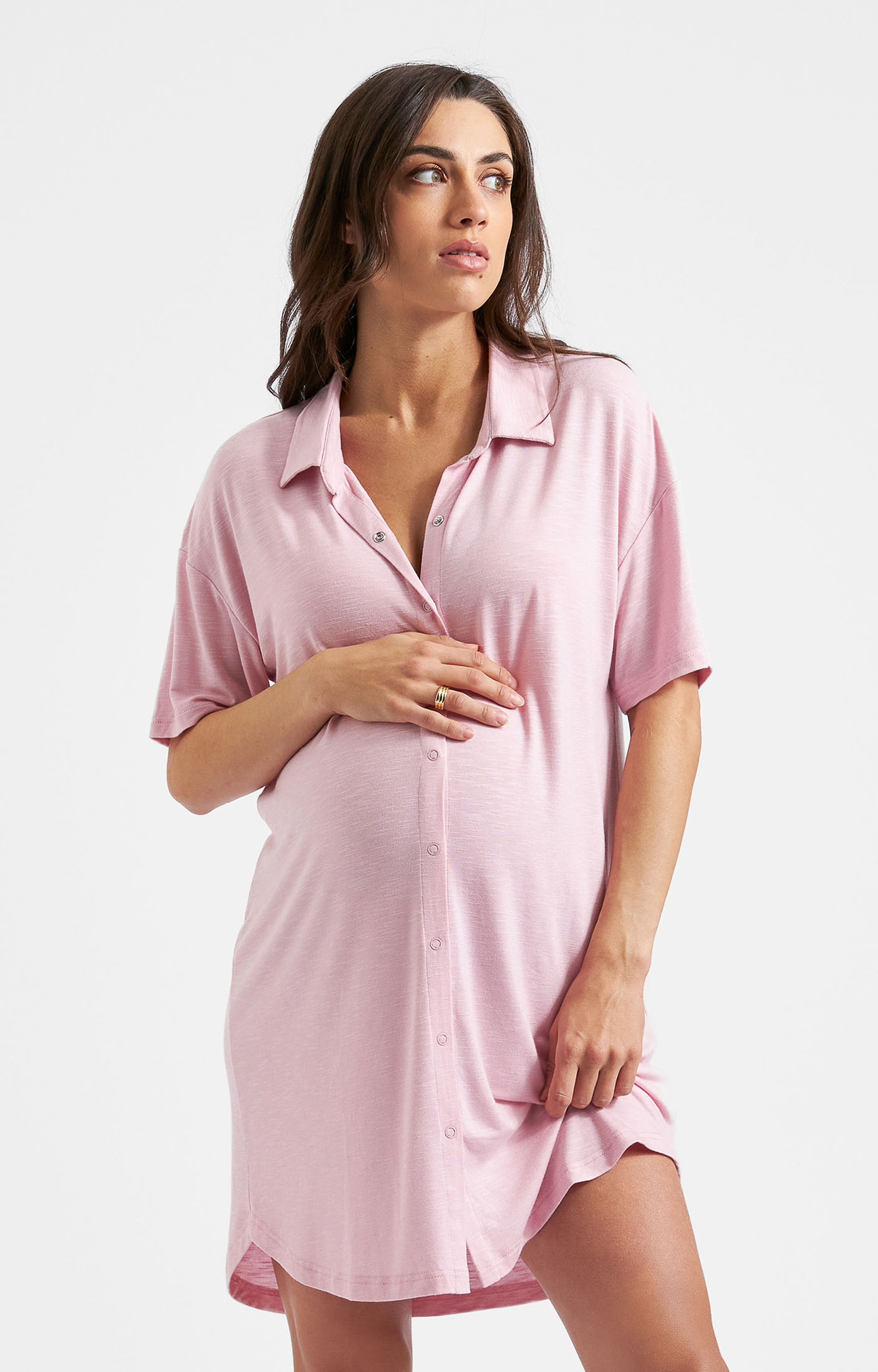 RIPE Dreamy Night Shirt (Dusty Pink) Maternity Wedding Dresses
