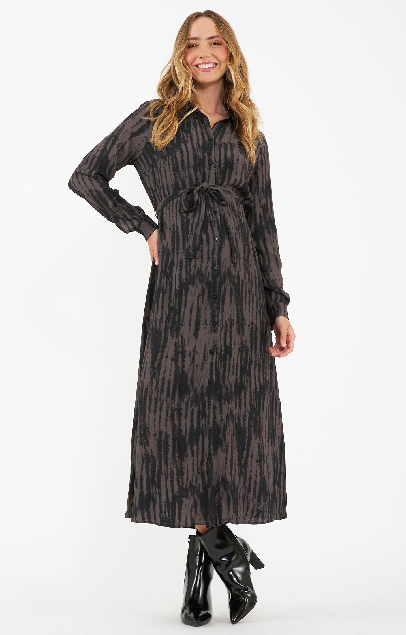 RIPE Sylvia Shirt Maternity Dress (Mocha / Black) - Maternity Wedding Dresses, Evening Wear and Party Clothes by Tiffany Rose US RIPE Sylvia Shirt Maternity Dress (Mocha / Black) - Maternity Wedding Dresses, Evening Wear and Party Clothes by Tiffany Rose US
