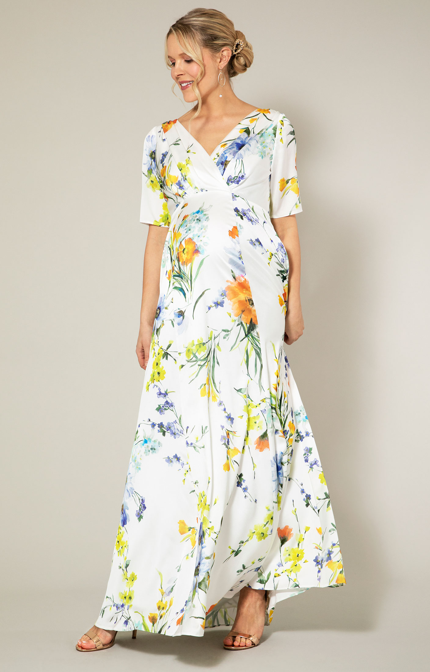 Zoey Maternity Gown Floral Brights - Maternity Wedding Dresses, Evening  Wear and Party Clothes by Tiffany Rose