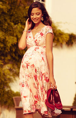 Alessandra Maternity Dress Short English Rose