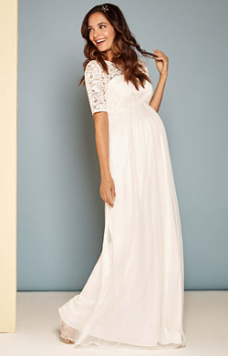 Alaska Maternity Silk Chiffon Wedding Gown