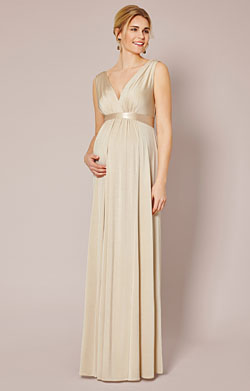Anastasia Maternity Gown (Gold Dust)