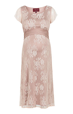 April Nursing Lace Dress Blush