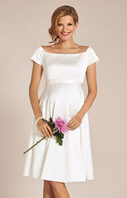 Robe De Maternité Moulante Sans Bretelles - Volants Aux épaules - Pour Séance Photo, Fête Prénatale, Mariage - Tailles S à XL