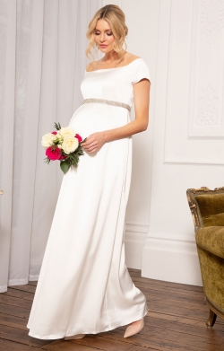 Aria Maternity Wedding Gown Ivory