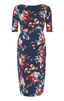 Anna Maternity Shift Dress Midnight Garden