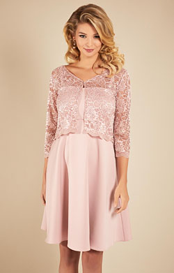 Athena Maternity Dress in Orchid Blush