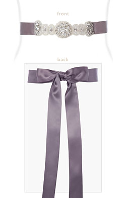 Aurelia Vintage Maternity Sash Charcoal