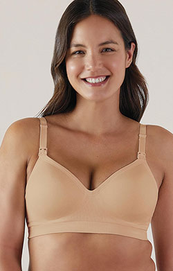 Plunge Nursing Bra Butterscotch Nude