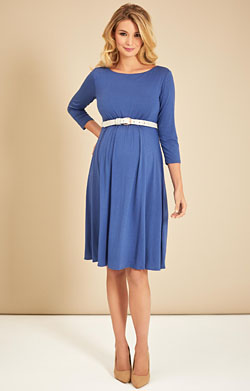 Cathy Maternity Dress Short Bijou Blue