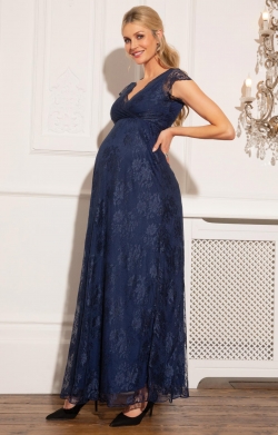 Aria Maternity Gown Midnight Blue - Maternity Wedding Dresses, Evening Wear  and Party Clothes by Tiffany Rose CA