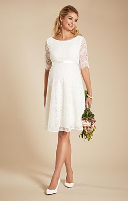 Faye Maternity Wedding Dress Ivory White