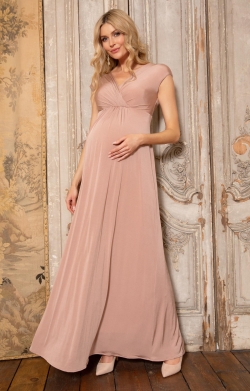 Francesca Maternity Maxi Dress Blush
