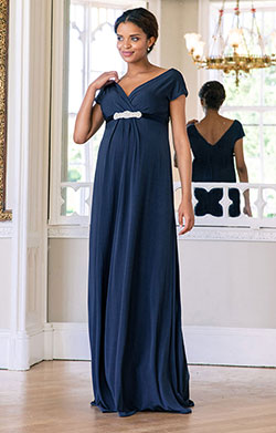 Lucia Maternity Gown Long Imperial Blue