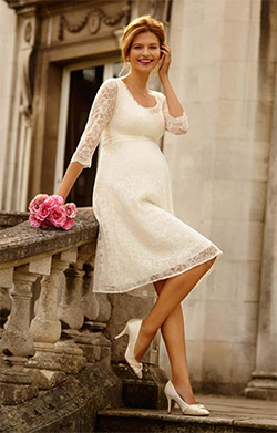 Freya Maternity Wedding Dress (Ivory)