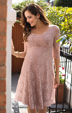 Freya Maternity Dress Short Orchid Blush