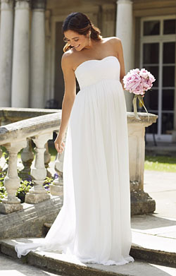 sweater dress form fitting Sexy See-through Strapless Maternity Photoshoot Dress – Glamix Maternity main image 1
