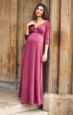Lexi Maternity Gown Spice Rose
