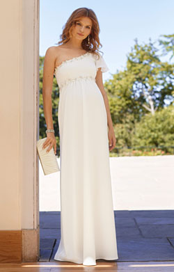 Lisbeth Maternity Wedding Gown Ivory