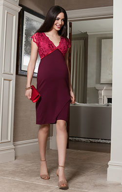 Luella Maternity Shift Dress Bright Rose