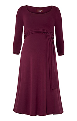 Naomi Maternity Nursing Dress Mulberry