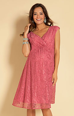 Spitzenkleid Nicola in Desert Rose