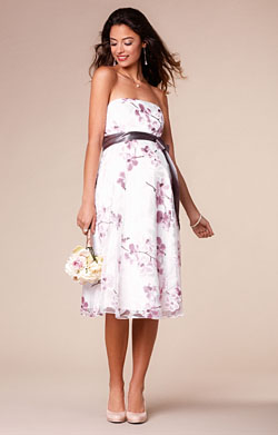 Ocean Maternity Gown Short Cherry Blossom