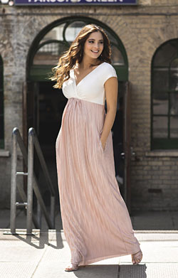 blush pink maternity bridesmaid dresses