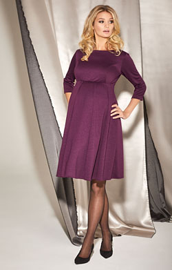 Sienna Maternity Dress Claret