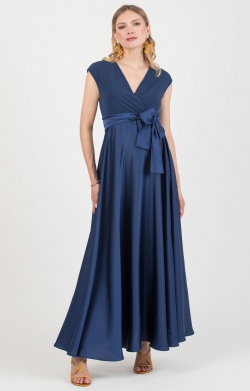 Lucrezia Satin Maternity and Nursing Dress