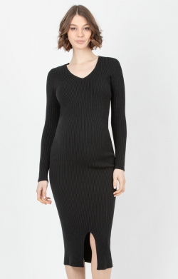 Sanela Rib Knit Maternity Dress
