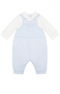 Jude Baby Dungarees (Pale Blue)