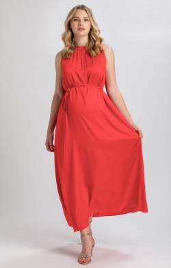 Clarissa Maternity Maxi Dress (Bittersweet)