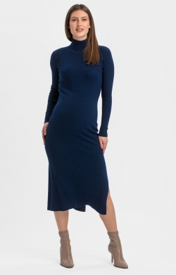 Penelope Ribbed Knit Maternity Dress