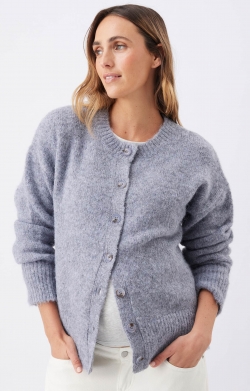 Ariana Knit Cardigan (Ash Bue)