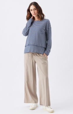 Claudette Nursing Top (Ink/White)