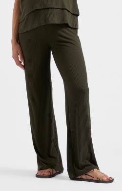 Cindy Rib Maternity Pant (Khaki)