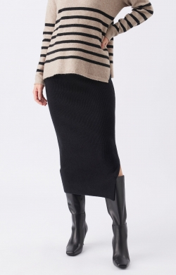 Dani Knit Maternity Skirt (Black)