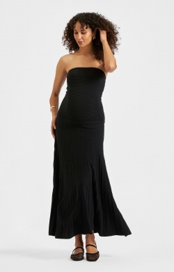 Faith Knit Maternity Dress (Black)