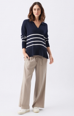 Lori Nursing Knit (Navy/White)