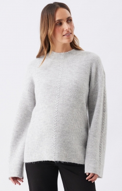 Starci Cable Knit (Silver Marle)