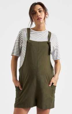Terry Linen Maternity Playsuit