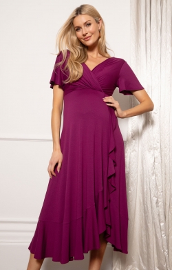 Naomi Maternity Nursing Dress Black