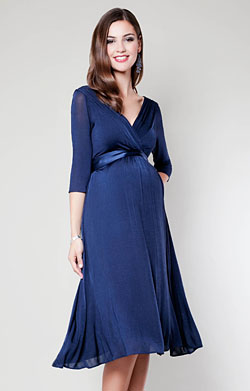 Willow Maternity Dress (Midnight Blue)