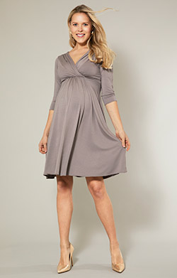 Willow Dress Taupe Grey
