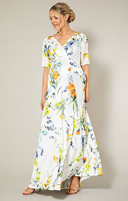 Zoey Maternity Gown Floral Brights